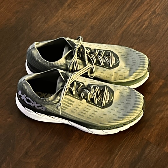 Hoka One One Clifton 5 Knit Sneakers Size 12.5 Men’s Lightweight Preloved Flaws main image 10